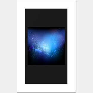 Blue Abstract Background Posters and Art